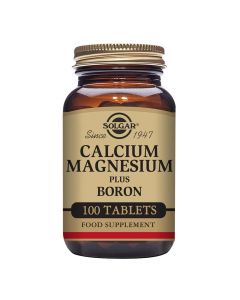 Suplement ushqimor për mirëmbajtjen e sistemit nervor dhe muskular, Solgar Calcium Magnesium + Boron