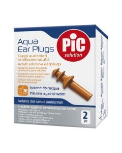 Aqua Ear Plugs, Pic Solution, Kapëse Veshi Silikoni Për Të Rritur.