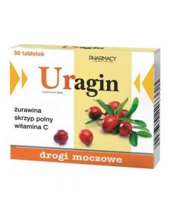 Nutritional supplement for the treatment of urinary tract infections, Uragin, 30 tablets