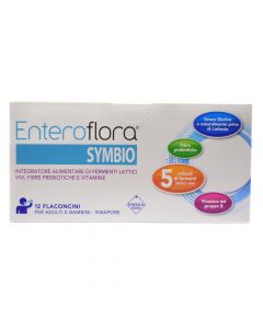 Enteroflora Symbio nutritional supplement, with lactic enzymes, prebiotic fiber and vitamins