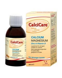Suplement ushqimor për mirëmbajtjen e kockave dhe dhëmbëve, Calci-Care, në formë shurupi