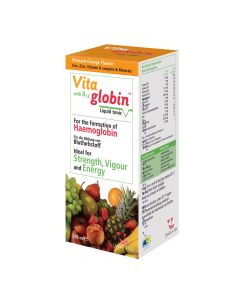 Suplement ushqimor i cili kontribuon në formimin e hemoglobinës, Vitaglobin, 200 ml