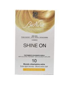 Bojë flokësh permanente, 10.0 Extra Light Blonde, Shine On, BioNike, 50 + 75 ml