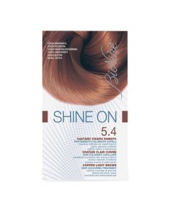 Permanent hair dye, 5.4 Copper Light Brown, Shine On, BioNike, 50 + 75 ml