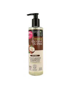 Moisturizing shampoo for hair, Coconut & Shea Butter, Organic Shop, 280 ml