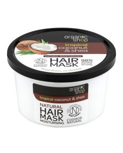 Moisturizing hair mask, Coconut & Shea Butter, Organic Shop, 250 ml