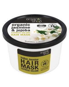 Maskë për flokë me volum, Indian Jasmine & Jojoba, Organic Shop, 250 ml