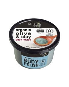 Scrub trupi, Olive & Clay, Organic Shop, 250 ml