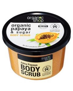 Scrub trupi, Juicy Papaya & Sugar, Organic Shop, 250 ml