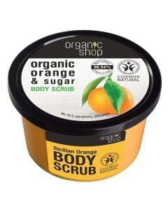 Body scrub, Sicilian Orange & Sugar, Organic Shop, 250 ml