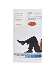 Çorape mjekësore kompresimi nën gju, për meshkuj, modeli 439, 160 Denier, Blu, masa 5/XL