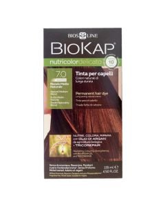 Bojë flokësh, 7.0 Medium Natural Blonde, Nutricolor Color Delicate Rapid, BioKap