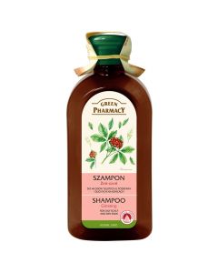Shampo për flokë të yndyrshëm, me ekstrakt të rrënjës së xhensenit, Green Pharmacy