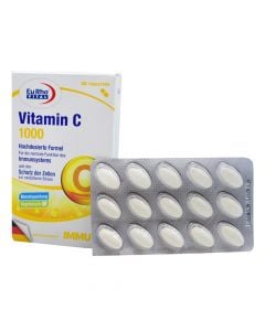Suplement ushqimor për forcimin e imunitetit, që përmban vitaminë C, Fortex Vitamin C 1000 mg x 30 tableta