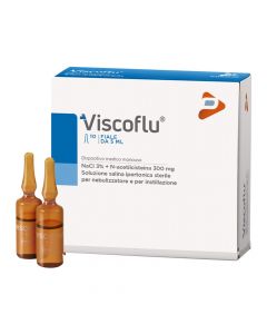 Hypertonic solution for inhalation, for the treatment of respiratory system problems, Viscoflu, 10 ampoules x 5 ml
