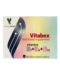 Suplement ushqimor me kompleks të vitaminave B, Vitabex, 30 tableta