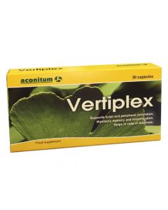 Nutritional supplement for relieving vertigo symptoms, Vertiplex, 30 capsules
