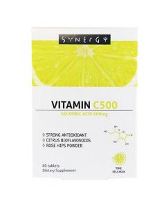 Suplement ushqimor me vitaminë C 500, Synergy, 60 tableta