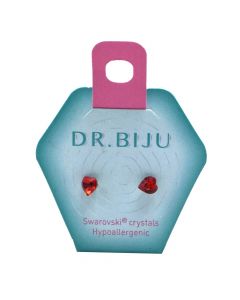 Hypoallergenic metal earrings, with Swarovski® crystals, Dr. Biju