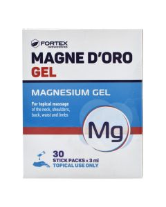 Magnesium gel for localized massage, Magne D'Oro, 30 sachets x 3 ml