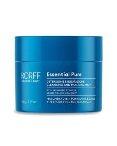 2 in 1 mask and scrub, for normal to combination skin, Korff Essential Pure