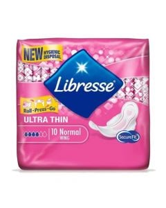 Hygienic wipes, Libresse, Freshness & Protection Ultra+, 10 pieces