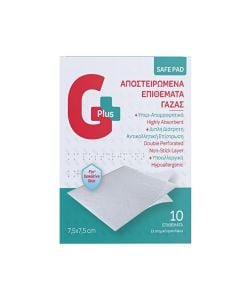 gplus 02  gauze comp 7.5x7.5cm x 10pcs