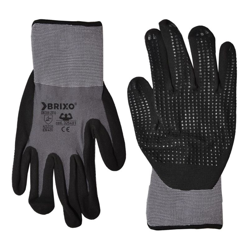 Gloves brixo rocky nylonspandex / nitr.spuntinato xl Mega