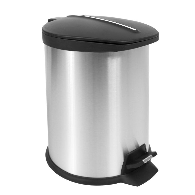 Toilet bin, 20 lt, ALL 4 BATH, stainless steel, silver/black