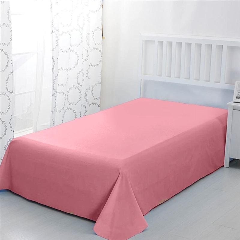 Straight double bed linen, Jolie, cotton,dark pink, 240x240