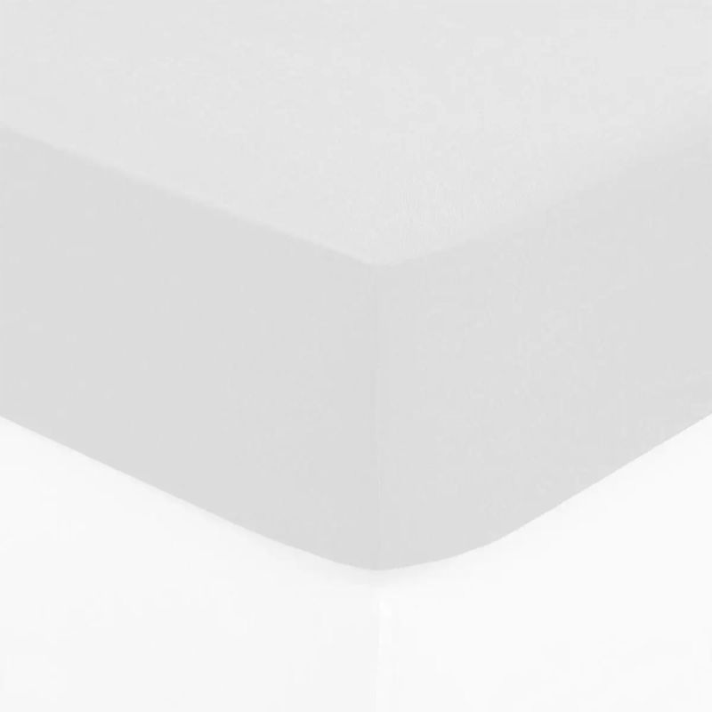 Double bed linen, cotton, white, 160x200 cm Megatek