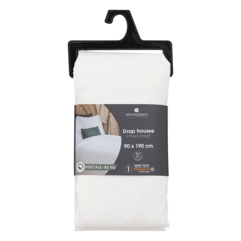 Single bed linen, Landiha, cotton, white, 90x190 cm Megate