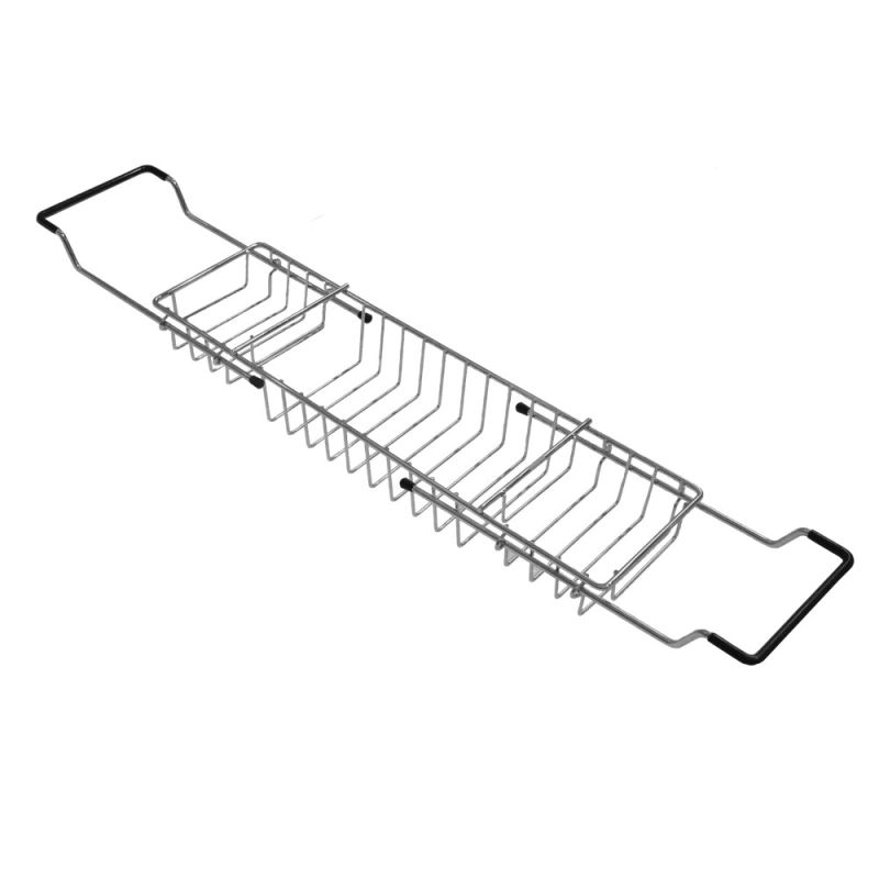 Chrome plated extendable bath tub rack (5886)X13.5XH7cm M