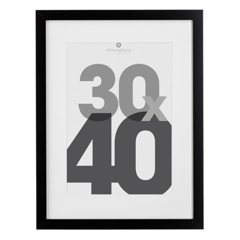 Photo frame, mdf/glass, black, 30x40 cm Megatek