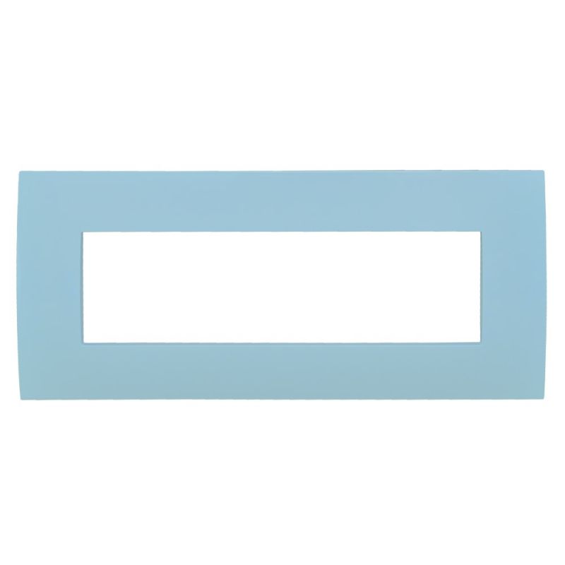 ABB cover frame, 7 module, blue color | Megatek