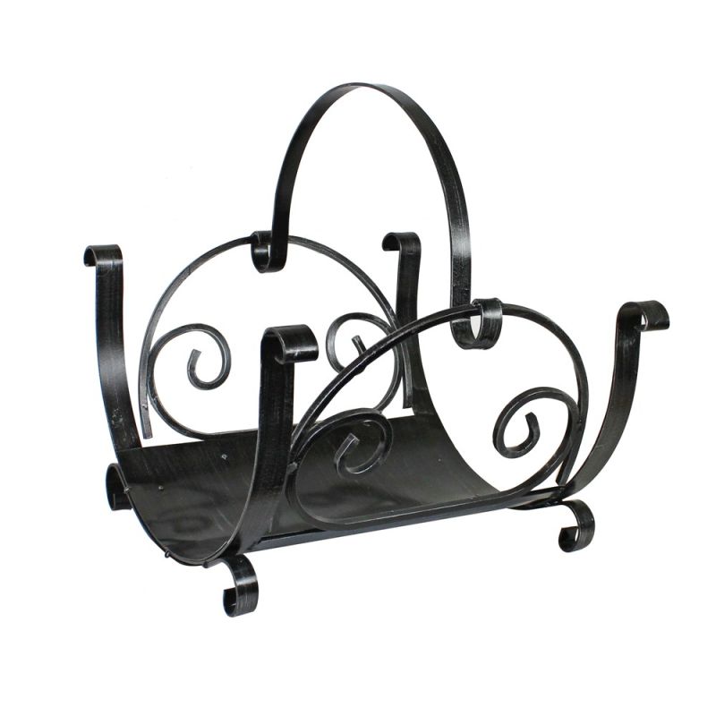 Fire log holder 40x42 cm antique brass Megatek