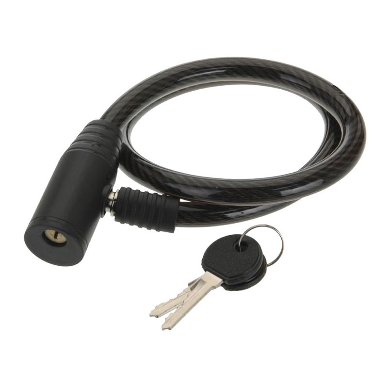 Bicycle securing cable, metalic with PVC coating, 2 keys | M