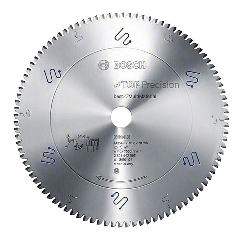 Saw blade for wood, Bosch, 254x30x2.3 mm Megatek