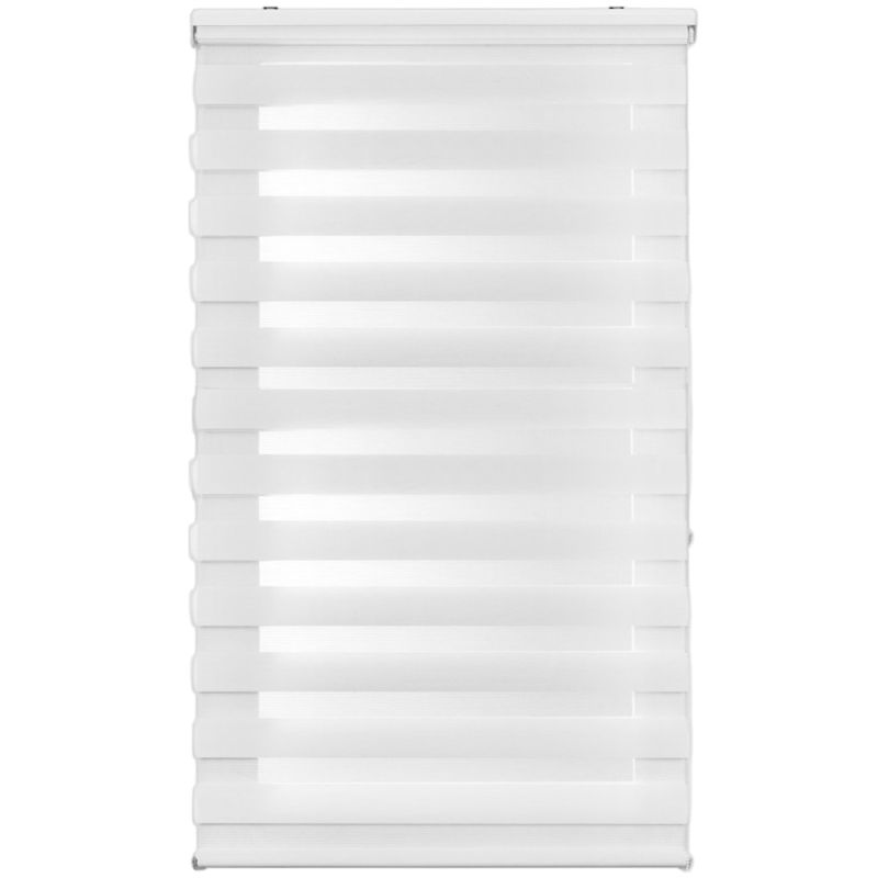 Zebra roll DUOLUX, 100% polyester, white, 120x250 cm | Megat