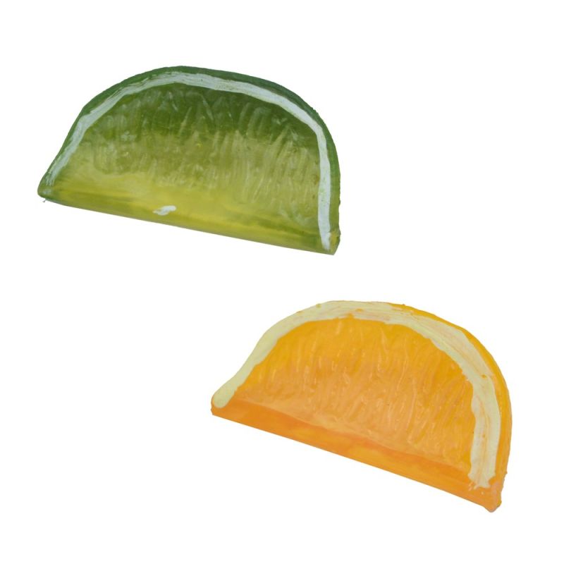 Artificial lemon slice, plastic, 5.5 cm Megatek