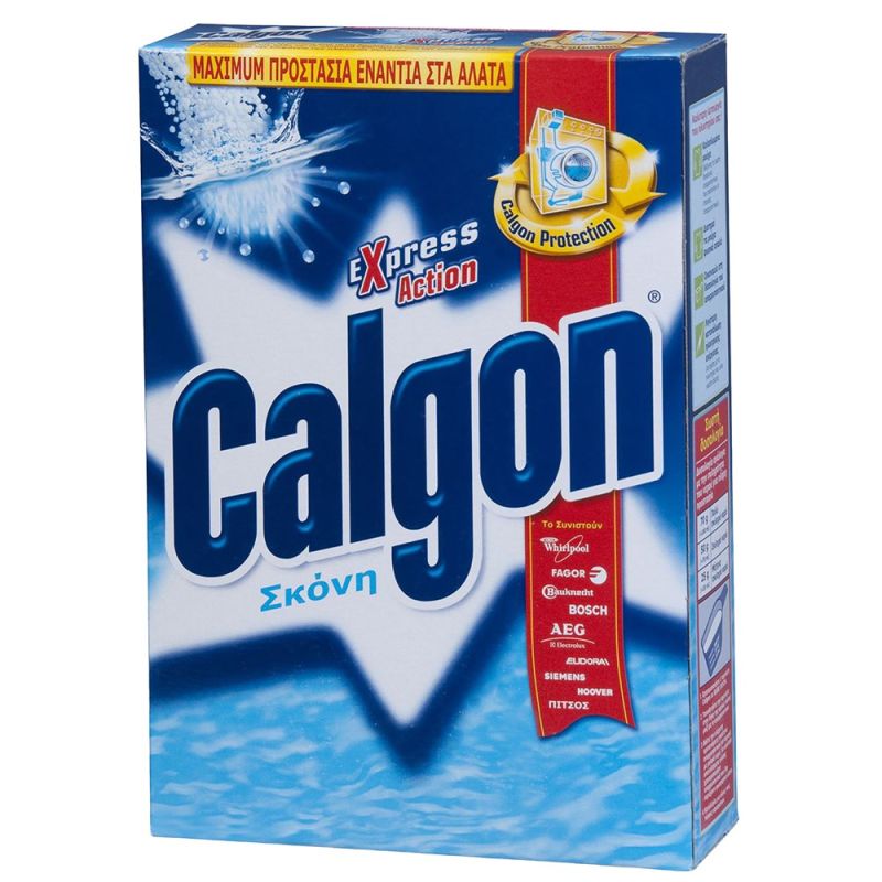 Powder detergent, Calgon , anticalcar for washing machine,