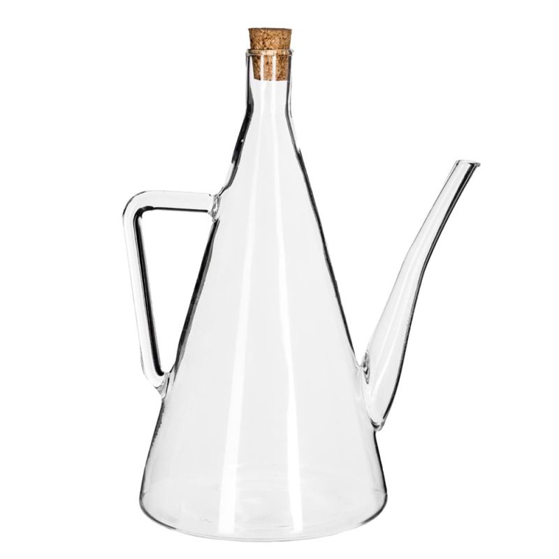 Oil bottle, glass, clear, 51 cl Megatek