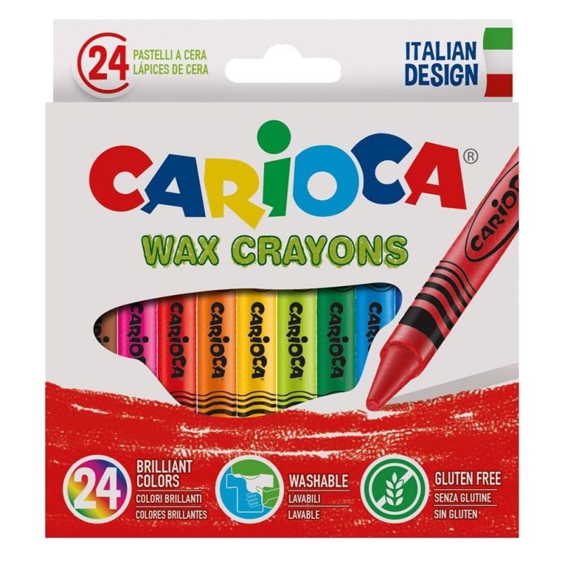 Carioca wax crayons , 24 pieces | Megatek
