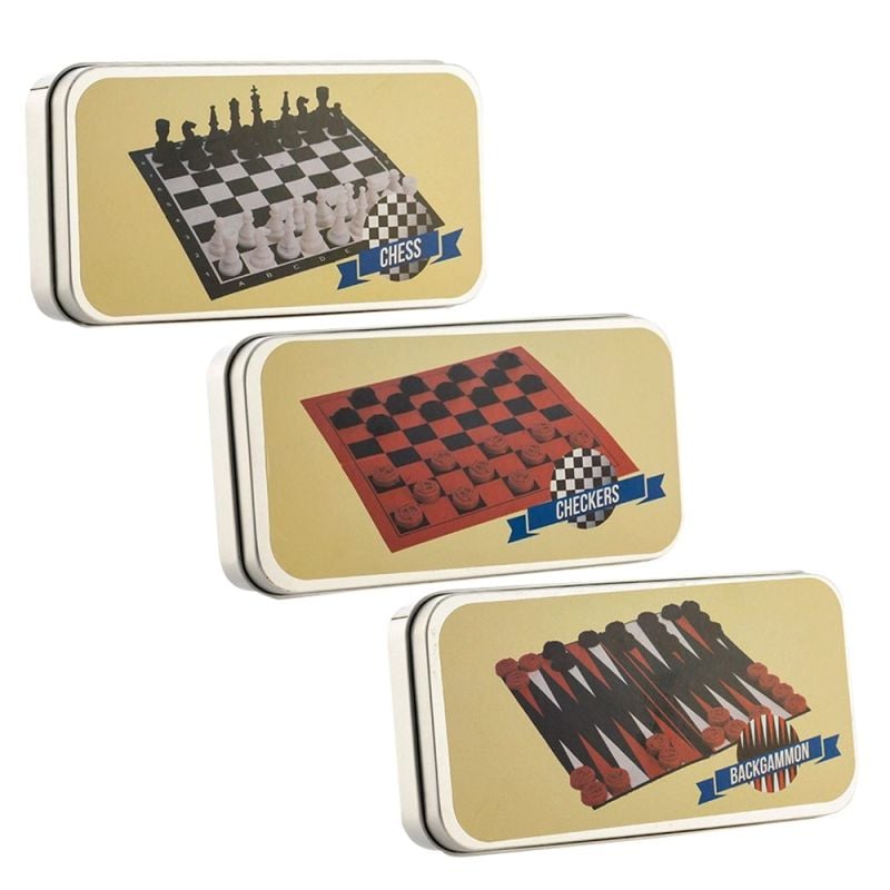 Portable travel game, polypropylene, 18.3x5.1x3 cm, assorted