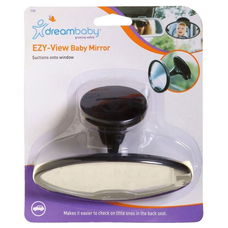 Safety mirror for children, black, circular, 1 piece Megat