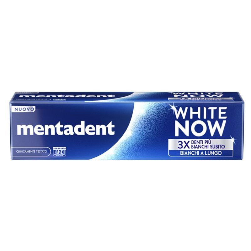 Toothpaste, Mentadent, White now, blue, 75 ml, 1 piece Meg