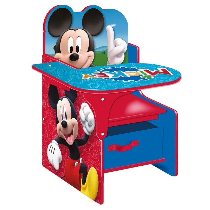 Table, chair and storage for children, Disney, Mickey Mouse,