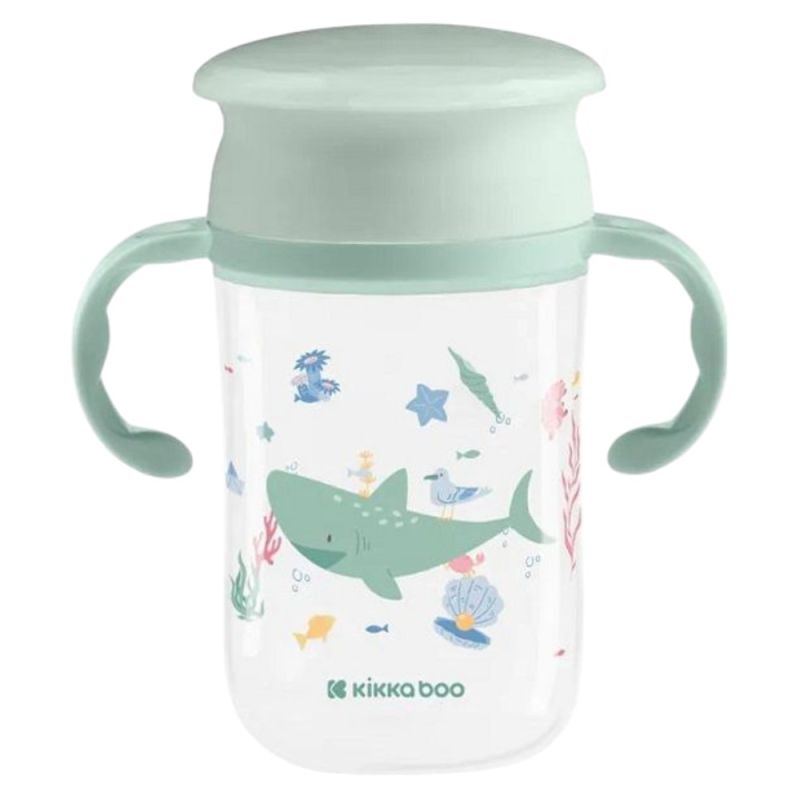 Baby feeding bottle, Kikka boo, Deep Sea, 360°, 300 ml, mint