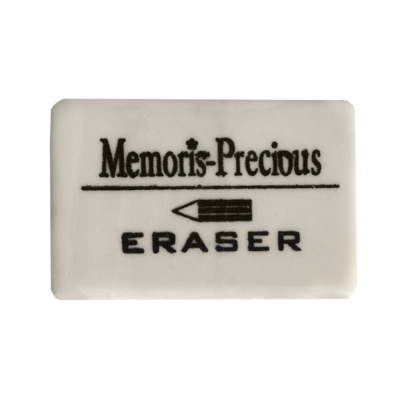 Pencil eraser, MemorisPrecious, eraser, 4.7x2.8x0.8 cm, whi