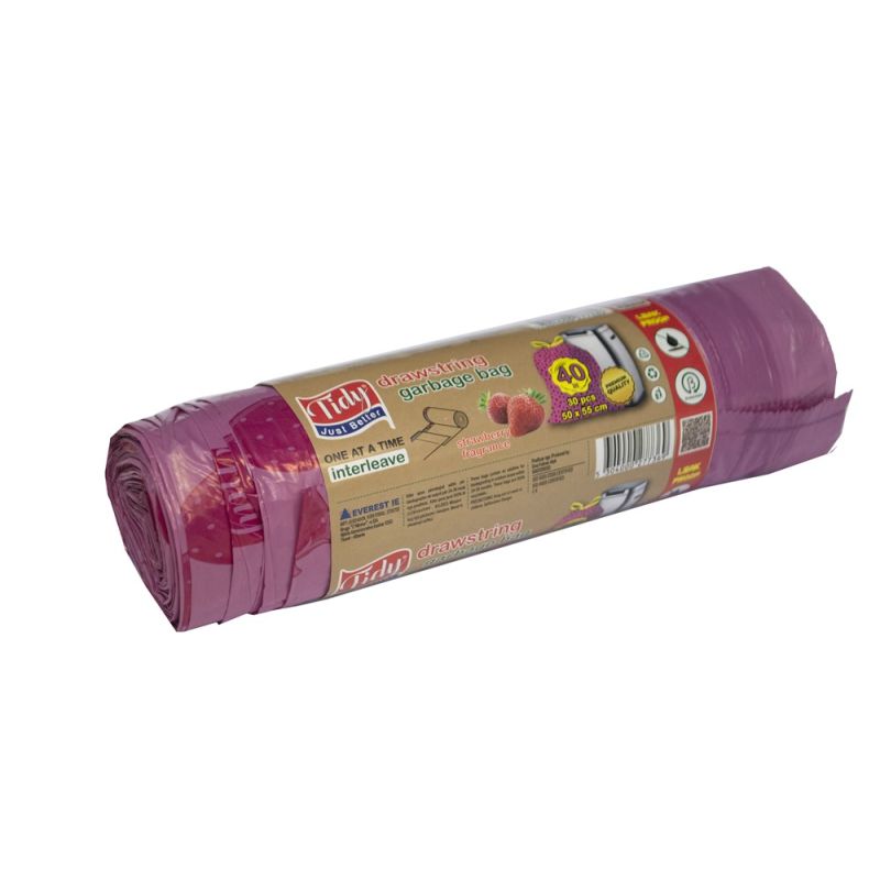 Plastic bag, Tidy, plastic, 40 l, pink, 30 pieces Megatek